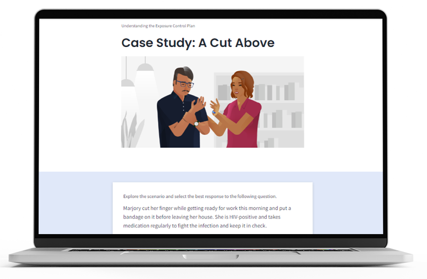 Bloodborne Pathogens course macbook mockup